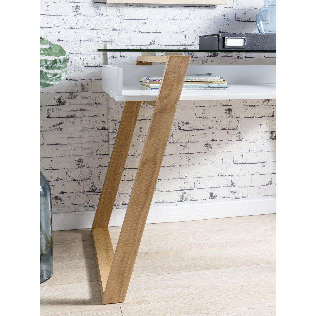 Schreibtisch 110x55x75 cm weiß - HomeDesign Knaus