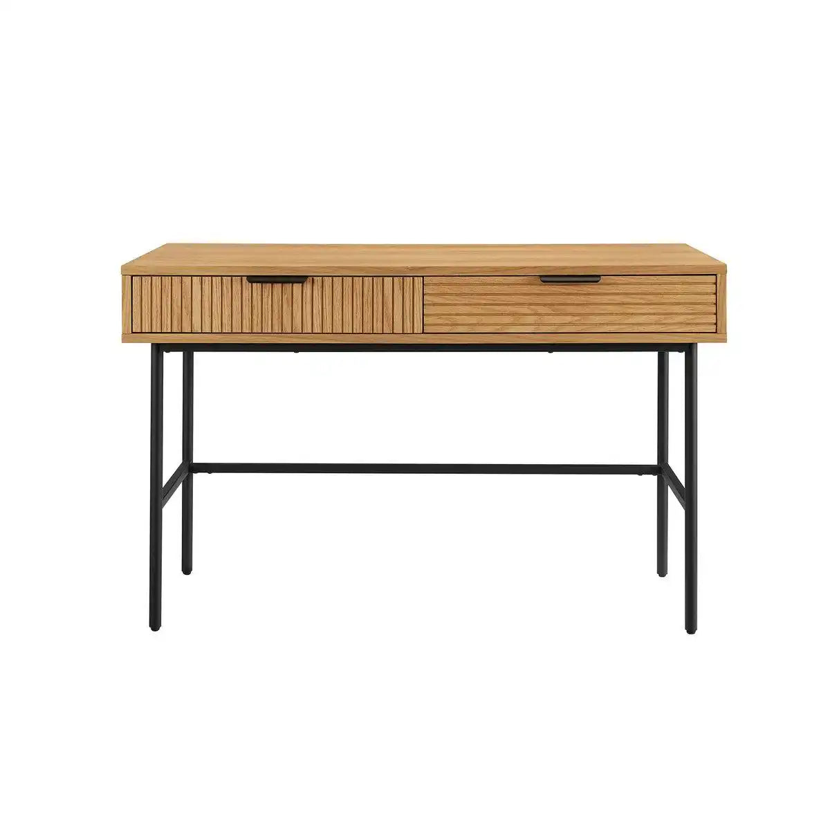 Schreibtisch 120x60 cm Eiche Echtholzfurnier - HomeDesign Knaus