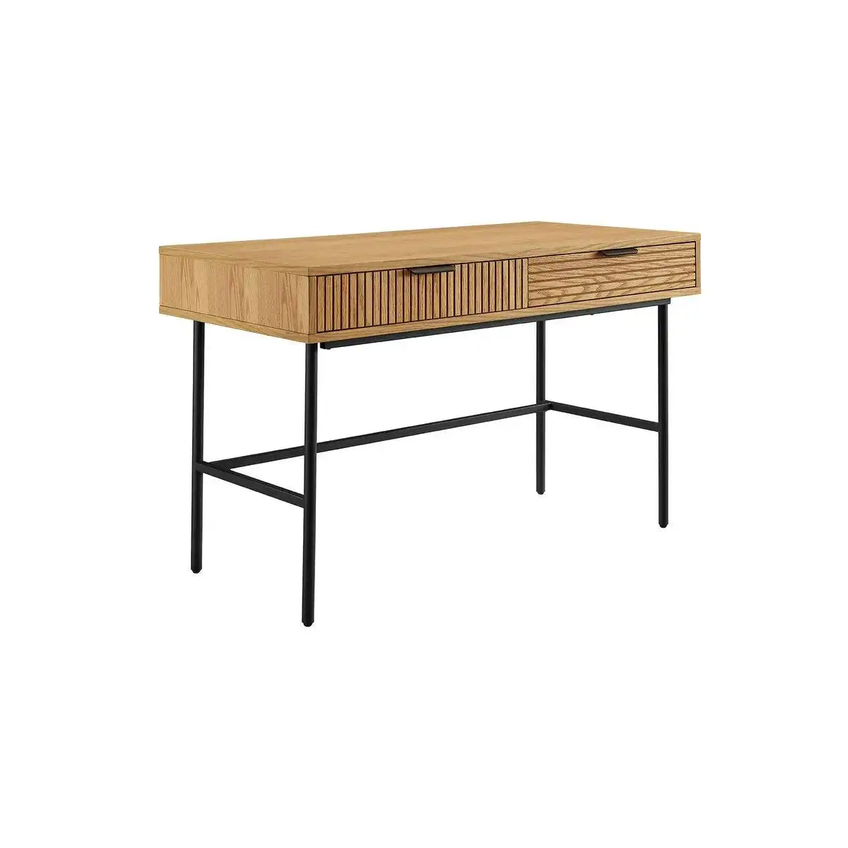 Schreibtisch 120x60 cm Eiche Echtholzfurnier - HomeDesign Knaus
