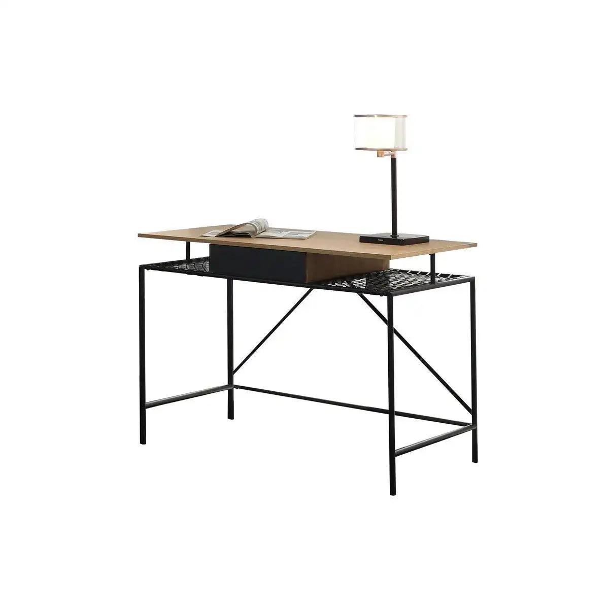 Schreibtisch Natur/Schwarz - HomeDesign Knaus
