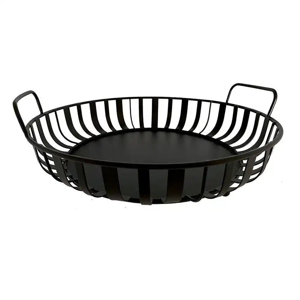 Schwarze Eisenschale mit Griffen - HomeDesign Knaus