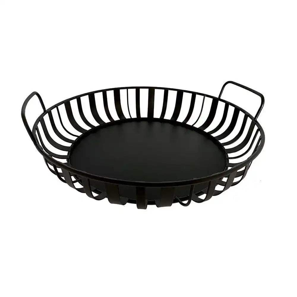 Schwarze Eisenschale mit Griffen - HomeDesign Knaus