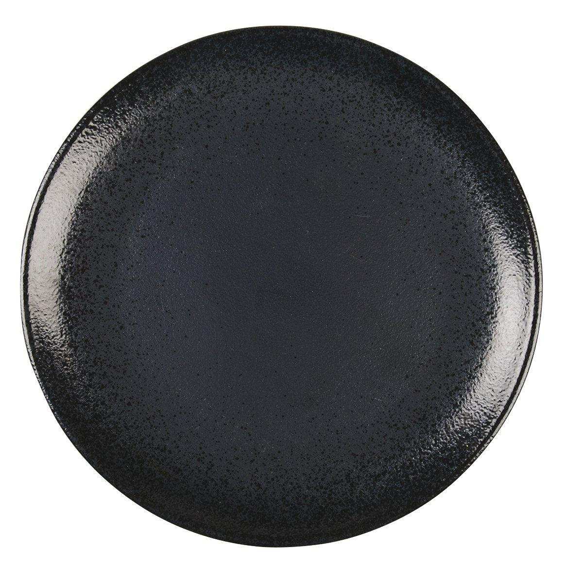 SCHWARZE FLACHPLATTE MIT ECLAT 27CM - HomeDesign Knaus