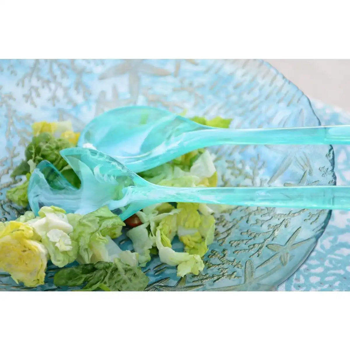 Sea Blue Glass Bowl 33x33x9cm - HomeDesign Knaus