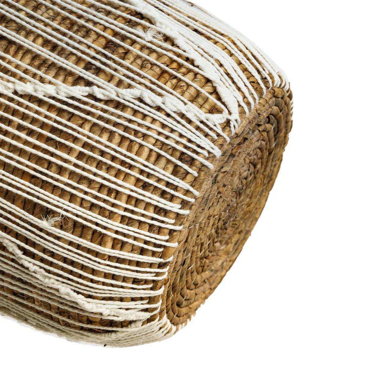 Seegras Aufbewahrungskorb Natur Wäschekorb Makramee 40 cm - HomeDesign Knaus