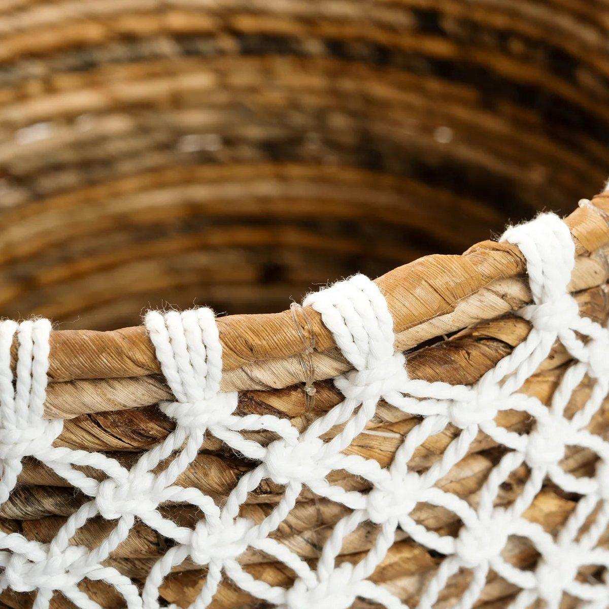 Seegras NaturMakramee Korb Aufbewahrungskorb - HomeDesign Knaus
