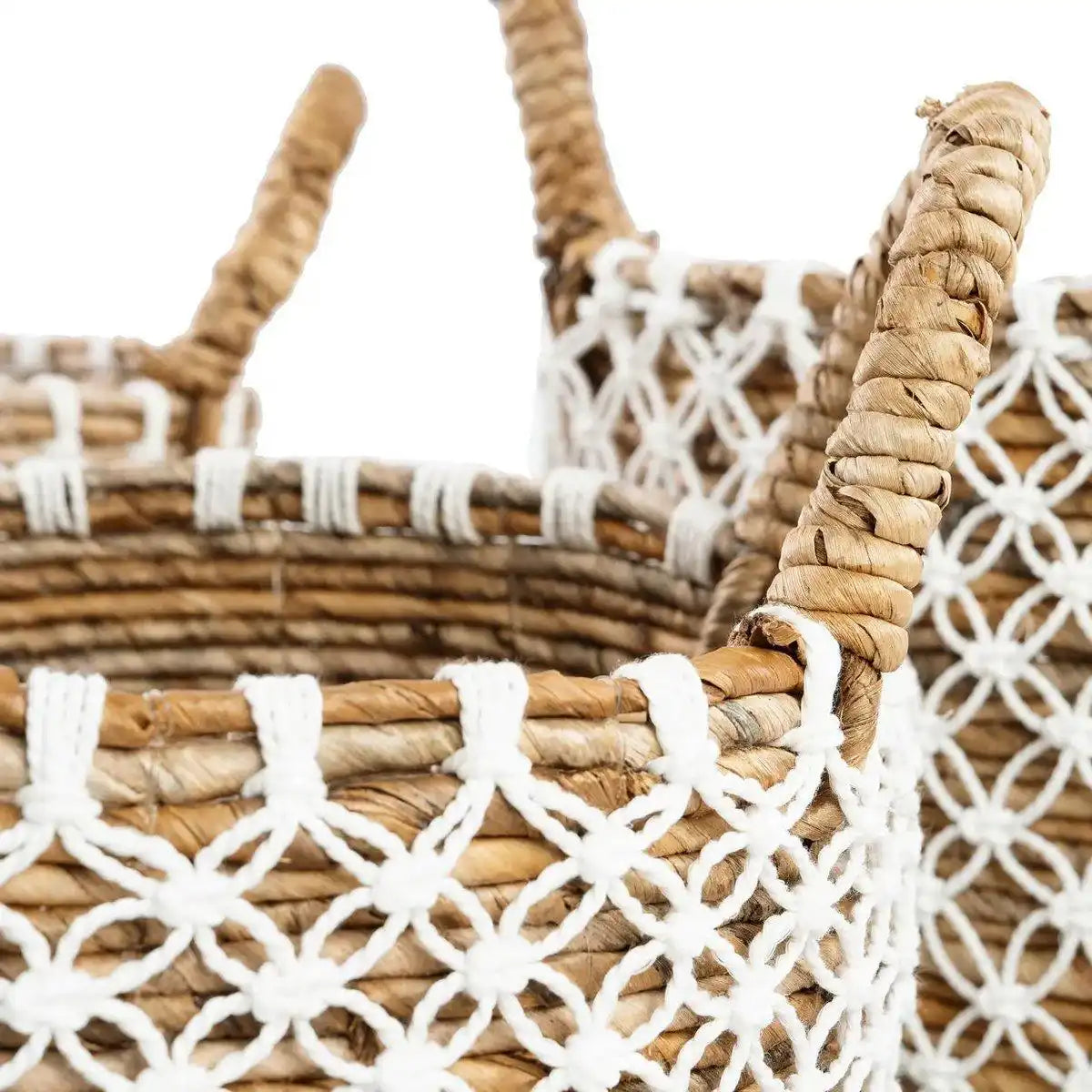 Seegras NaturMakramee Korb Aufbewahrungskorb - HomeDesign Knaus