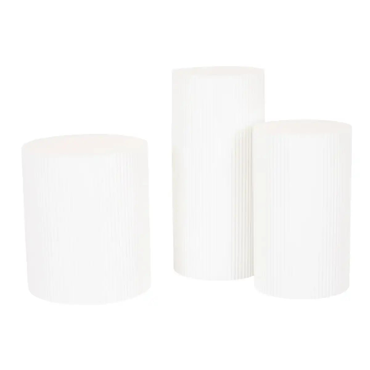 Seitentabelle - Zylinder - MDF - Weiß - 39 x 45 cm - HomeDesign Knaus