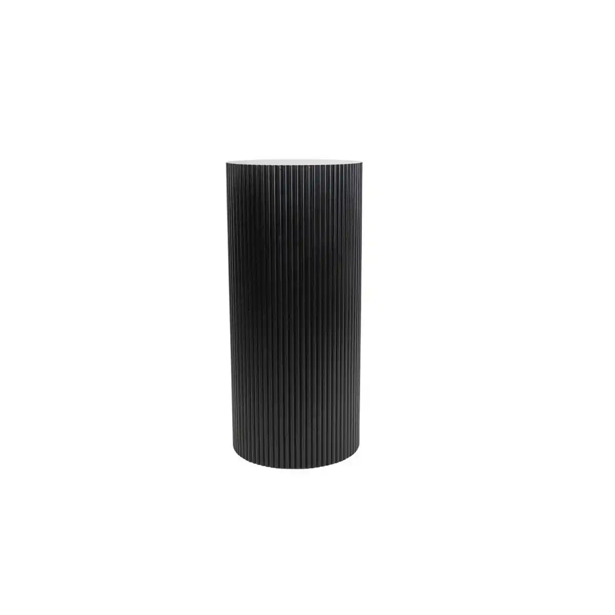 Seitentisch / Säule Zylinder - MDF - Schwarz -30x65 cm - HomeDesign Knaus