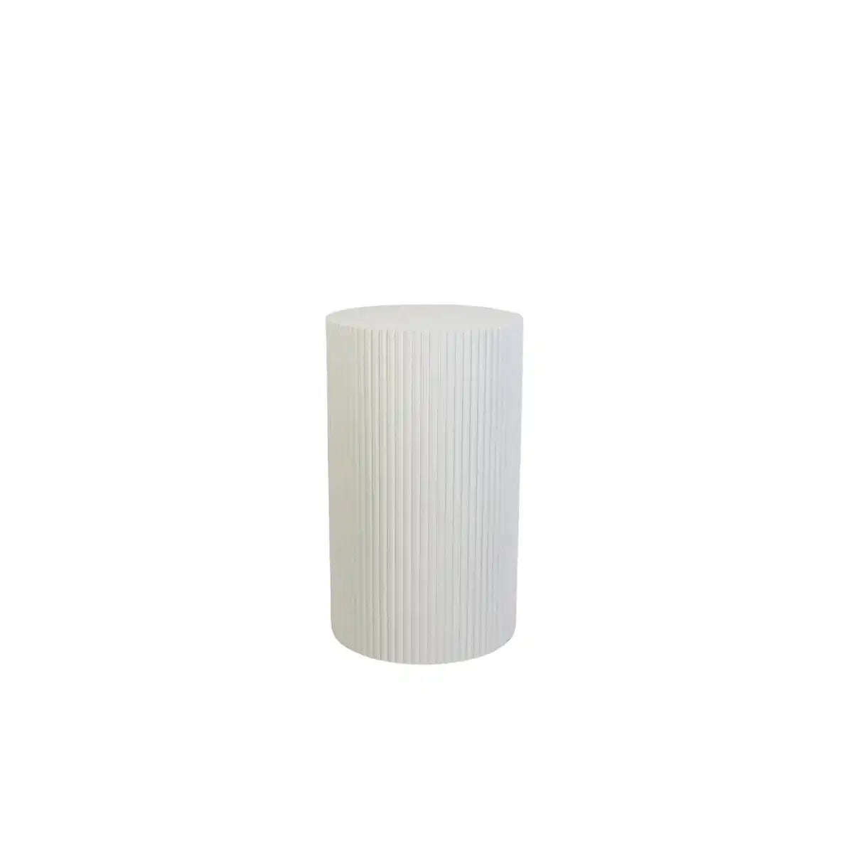 Seitentisch / Säule Zylinder - MDF - Weiß - 30x54 cm - HomeDesign Knaus