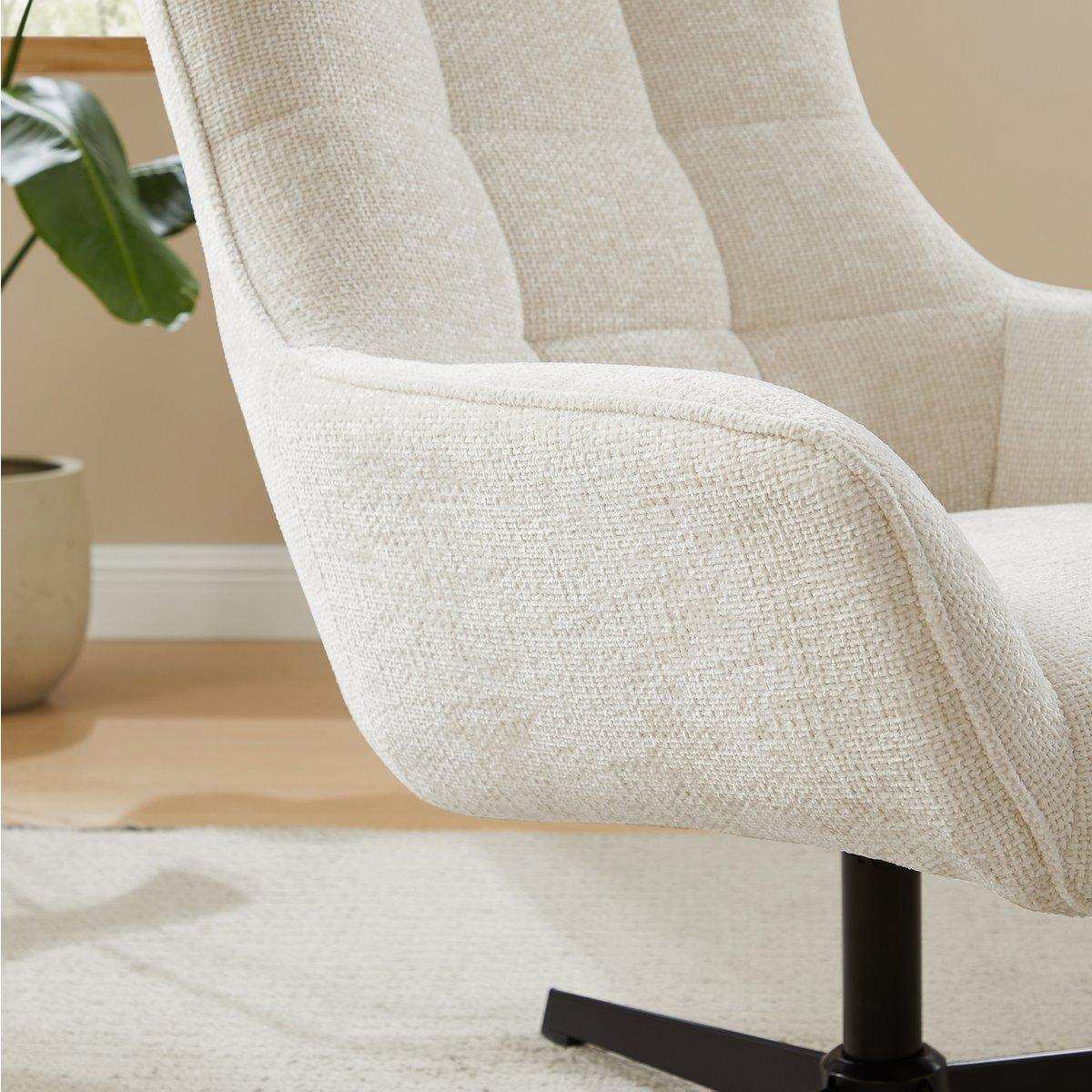 Sessel Chenillestoff Beige - HomeDesign Knaus