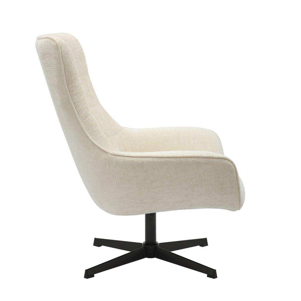 Sessel Chenillestoff Beige - HomeDesign Knaus