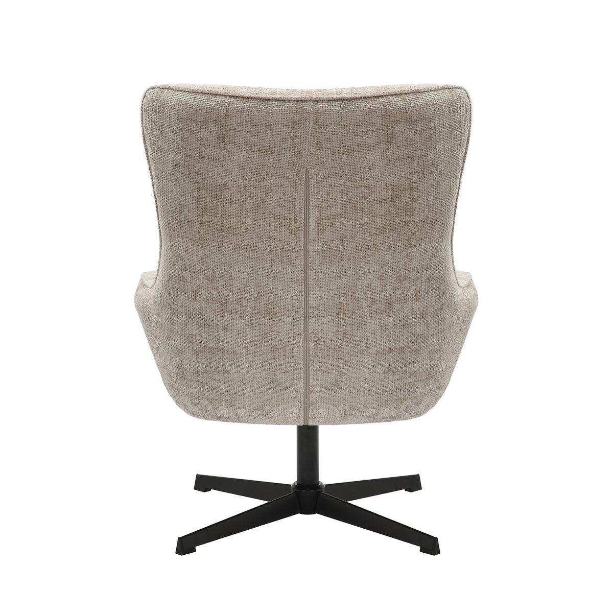Sessel Chenillestoff Hellgrau - HomeDesign Knaus