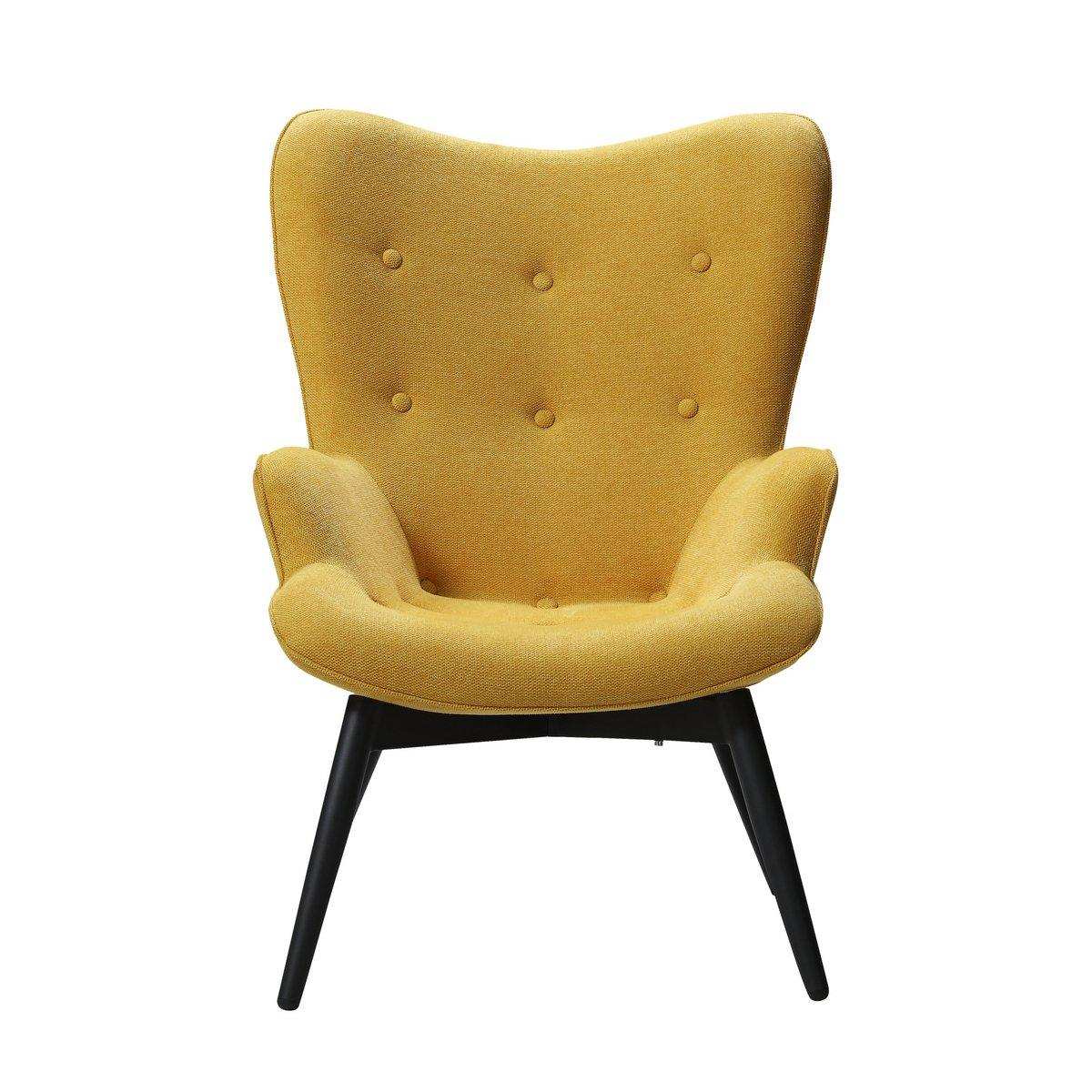 Sessel Gelb Strukturstoff - HomeDesign Knaus