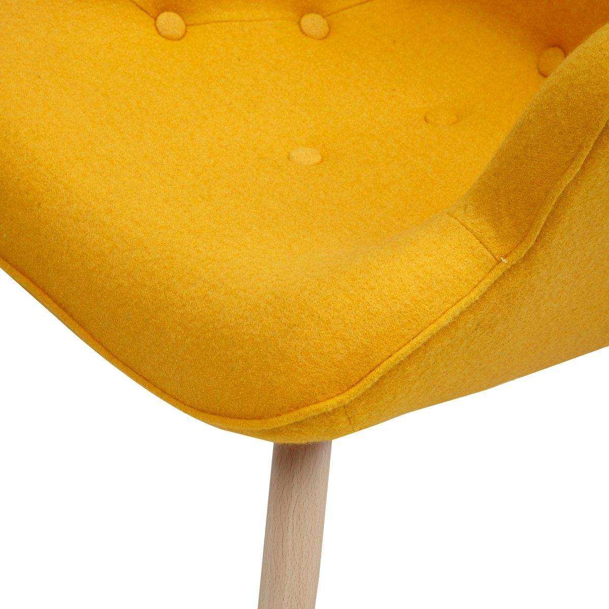 Sessel gelb Webstoff - HomeDesign Knaus