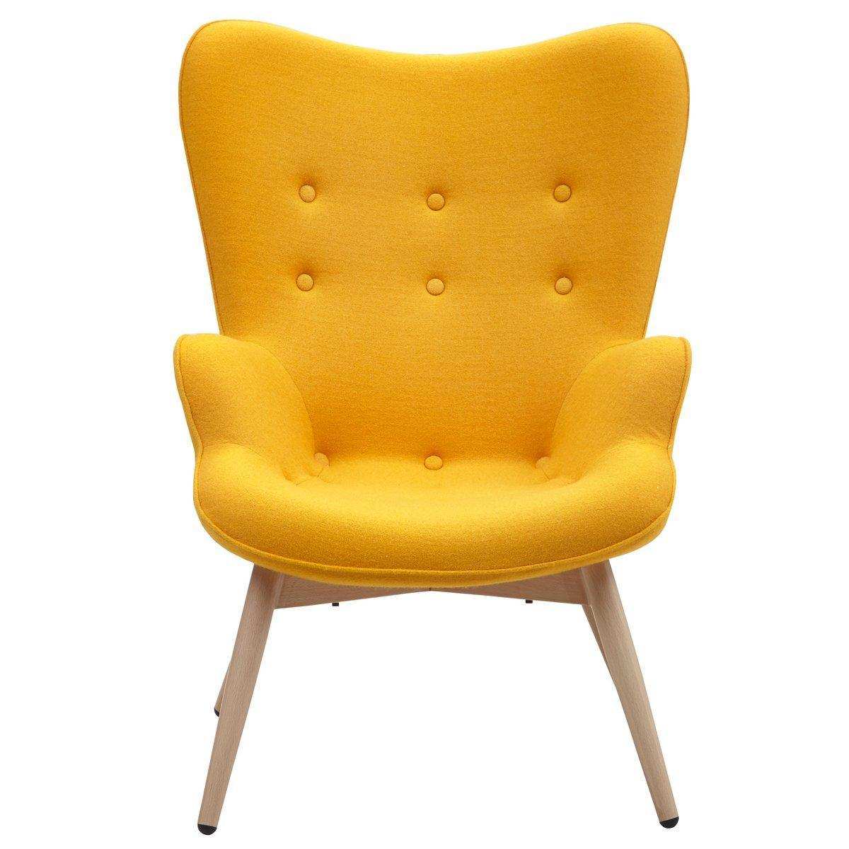 Sessel gelb Webstoff - HomeDesign Knaus