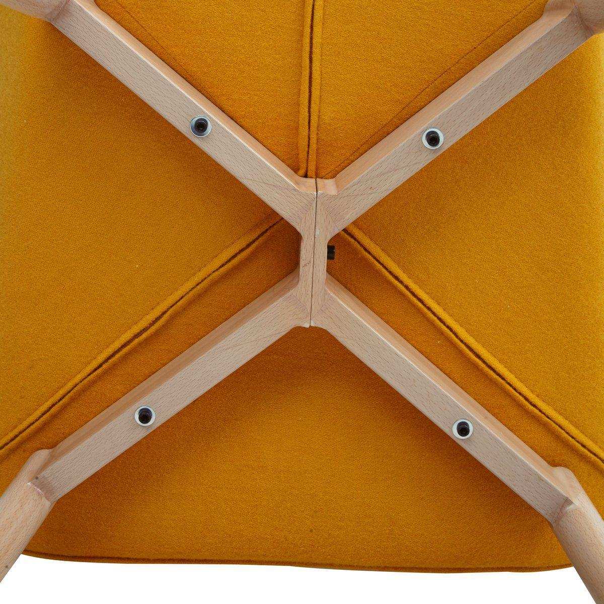 Sessel gelb Webstoff - HomeDesign Knaus