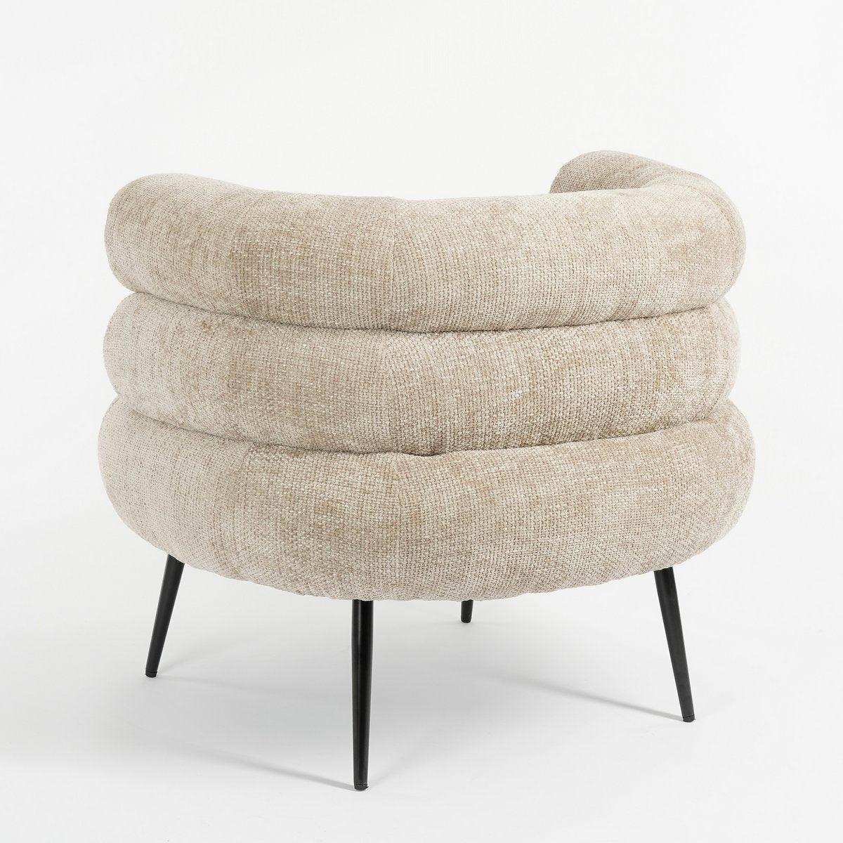 Sessel – L74 x B80 x H69 cm – Hellgrau - HomeDesign Knaus