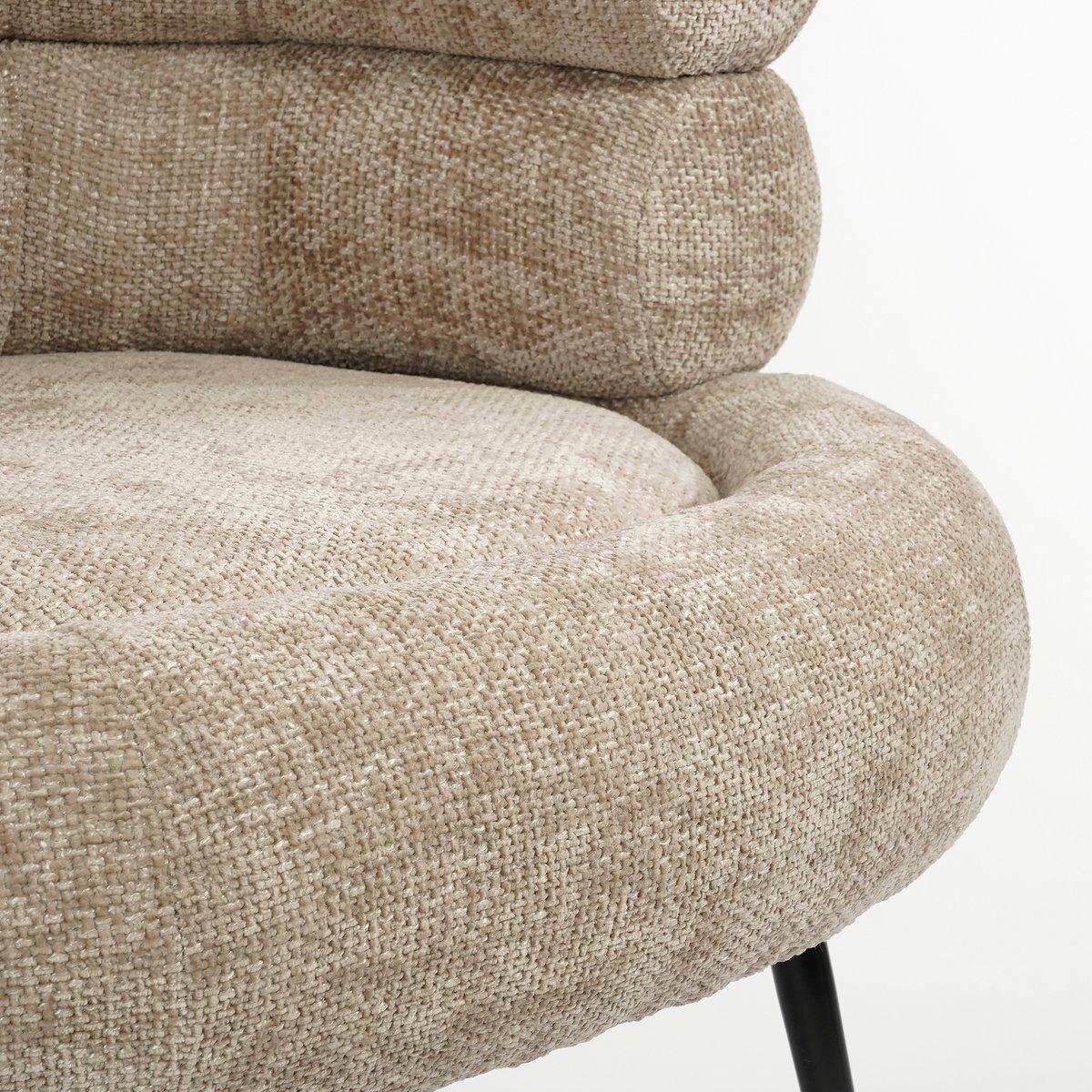 Sessel – L74 x B80 x H69 cm – Hellgrau - HomeDesign Knaus