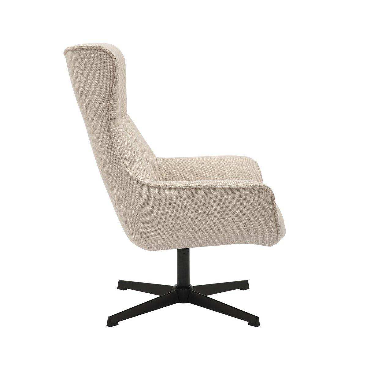 Sessel Strukturstoff Beige - HomeDesign Knaus