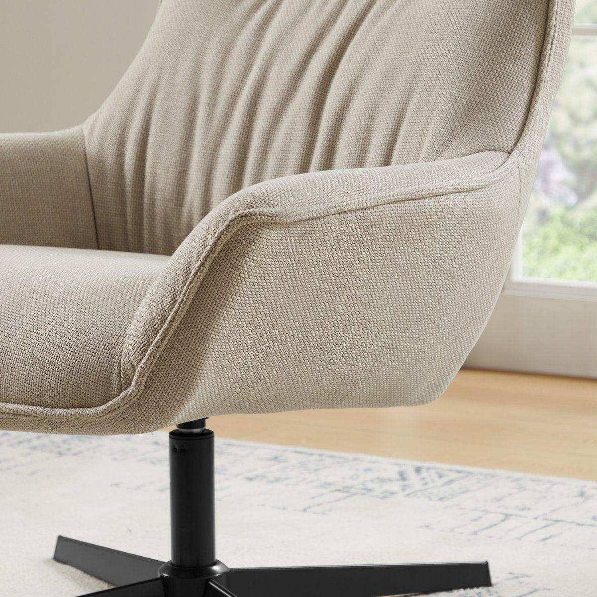 Sessel Strukturstoff Beige - HomeDesign Knaus