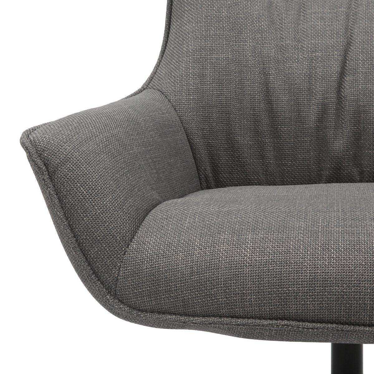 Sessel Strukturstoff Grau - HomeDesign Knaus