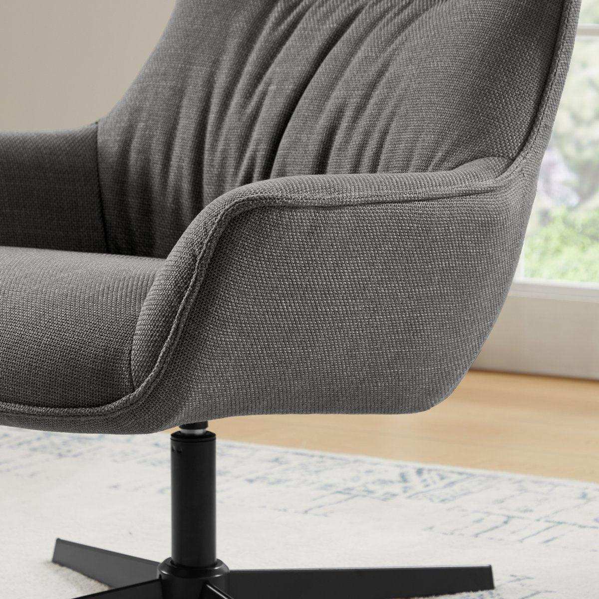 Sessel Strukturstoff Grau - HomeDesign Knaus