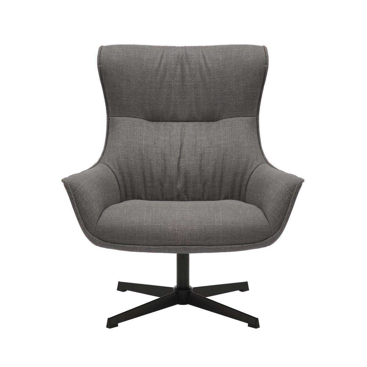 Sessel Strukturstoff Grau - HomeDesign Knaus