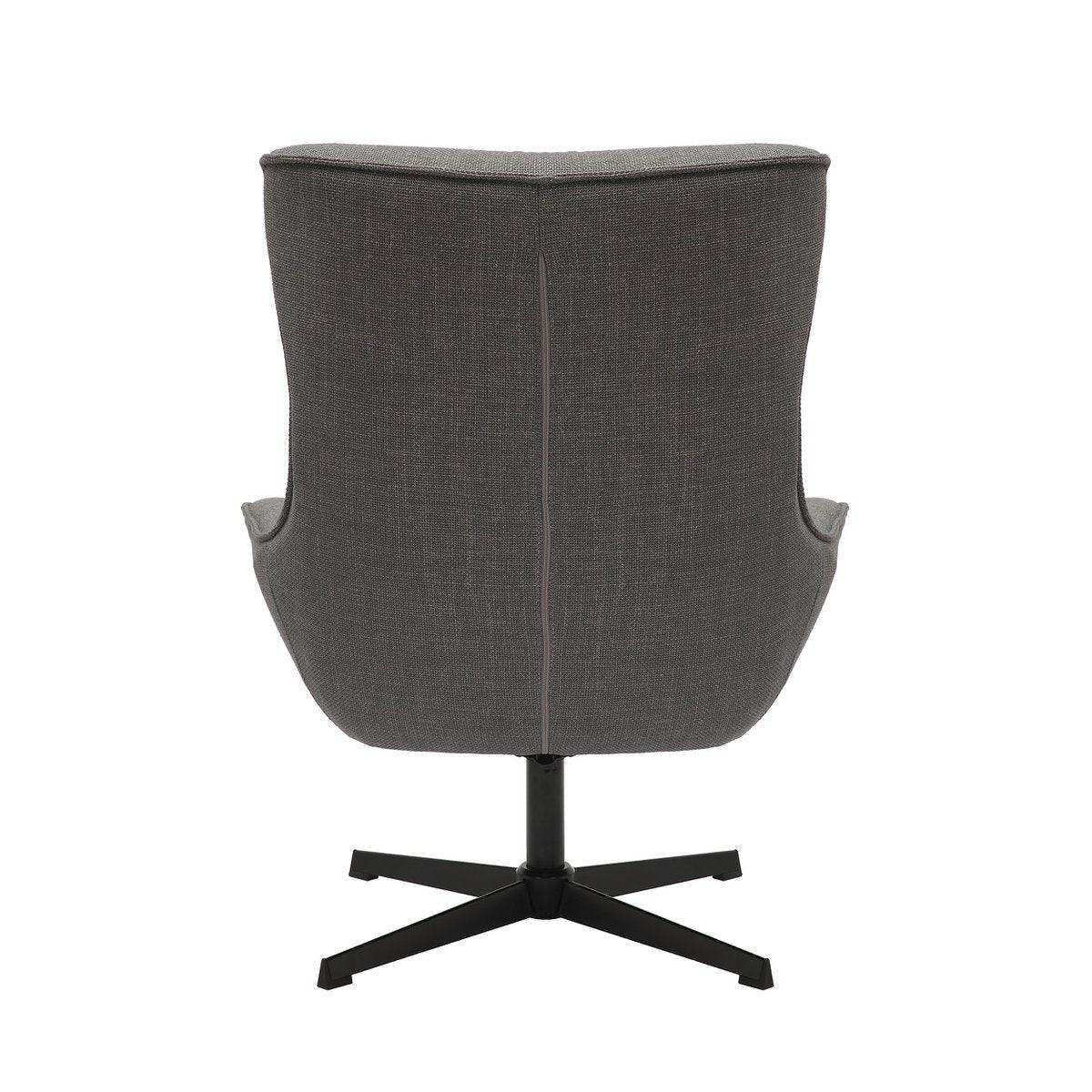 Sessel Strukturstoff Grau - HomeDesign Knaus