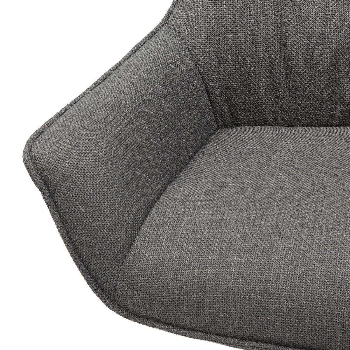 Sessel Strukturstoff Grau - HomeDesign Knaus