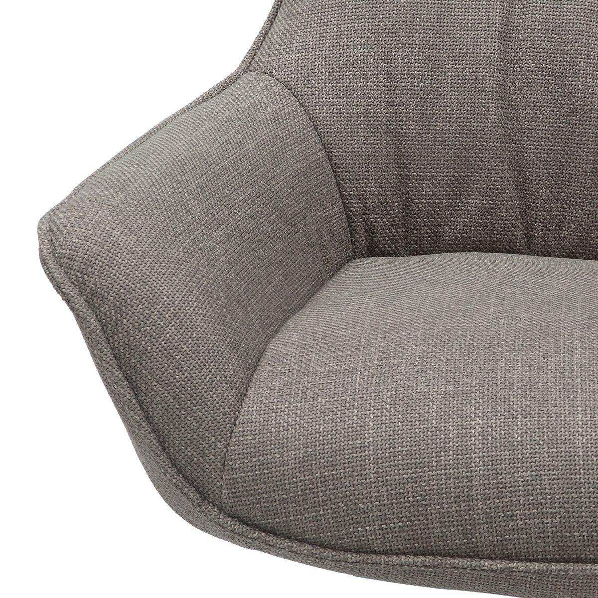 Sessel Strukturstoff Taupe - HomeDesign Knaus