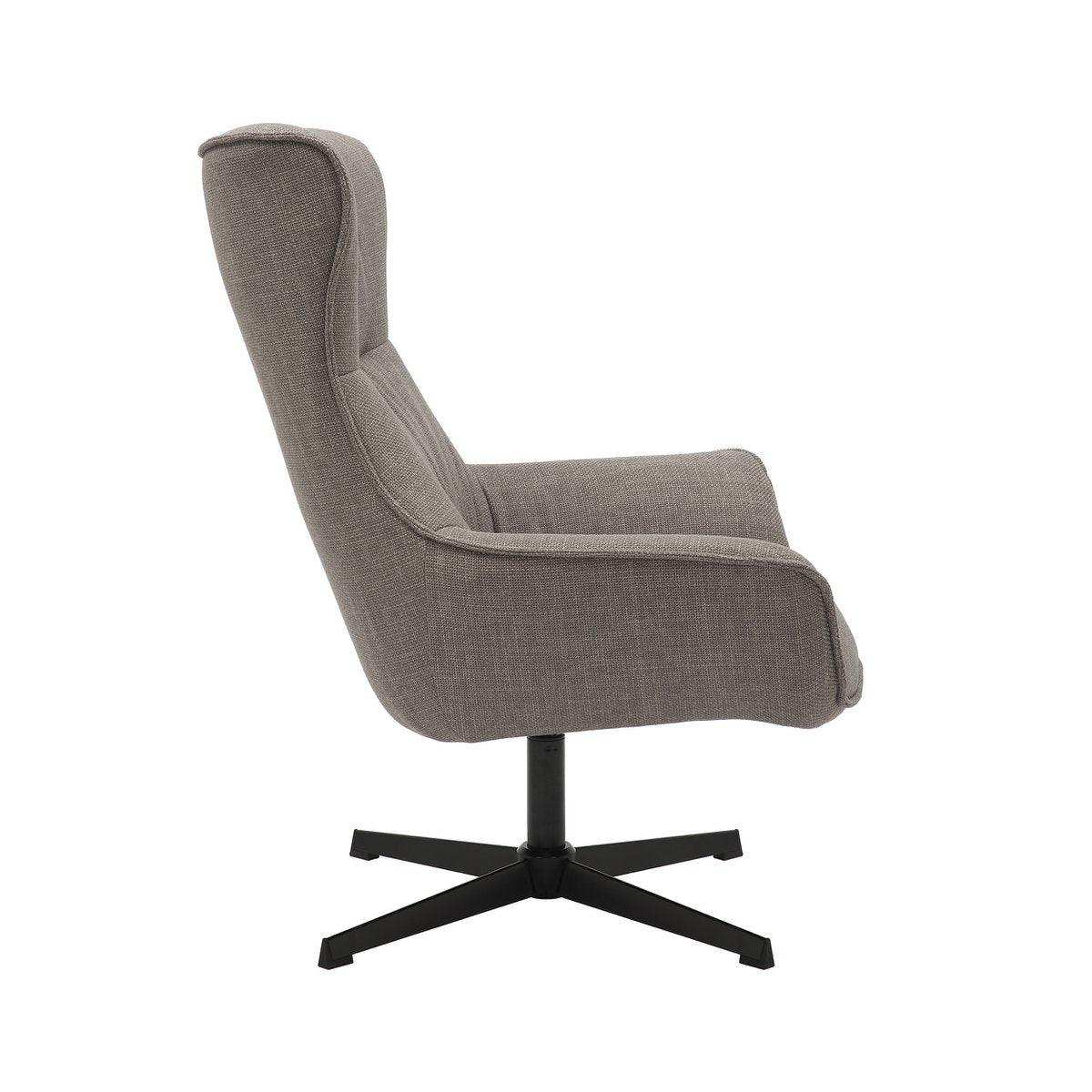 Sessel Strukturstoff Taupe - HomeDesign Knaus