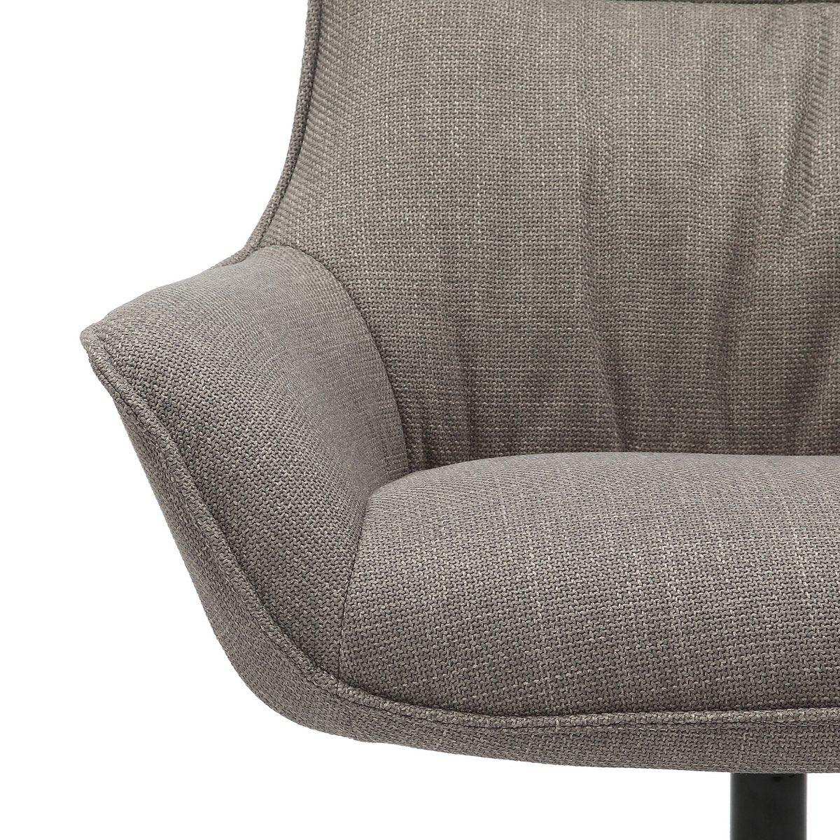 Sessel Strukturstoff Taupe - HomeDesign Knaus