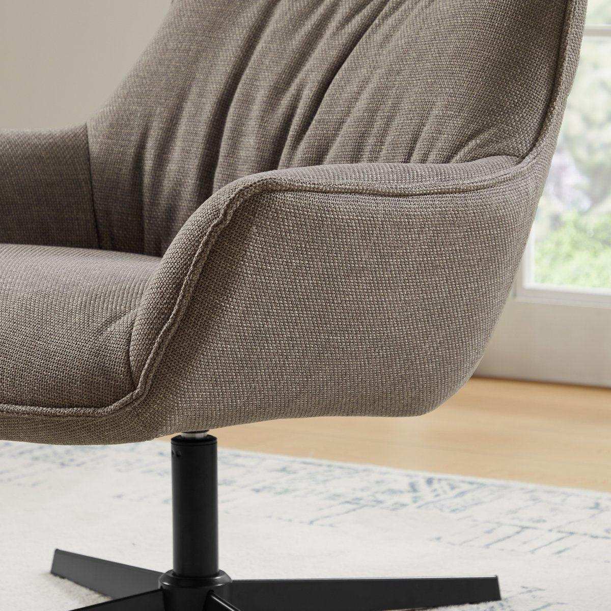 Sessel Strukturstoff Taupe - HomeDesign Knaus