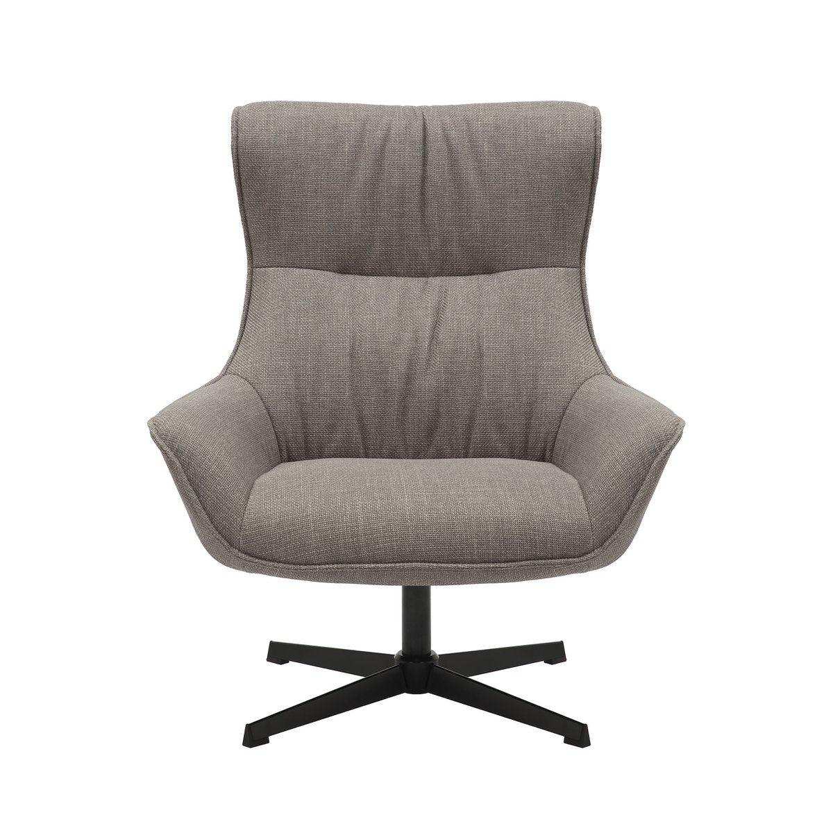 Sessel Strukturstoff Taupe - HomeDesign Knaus