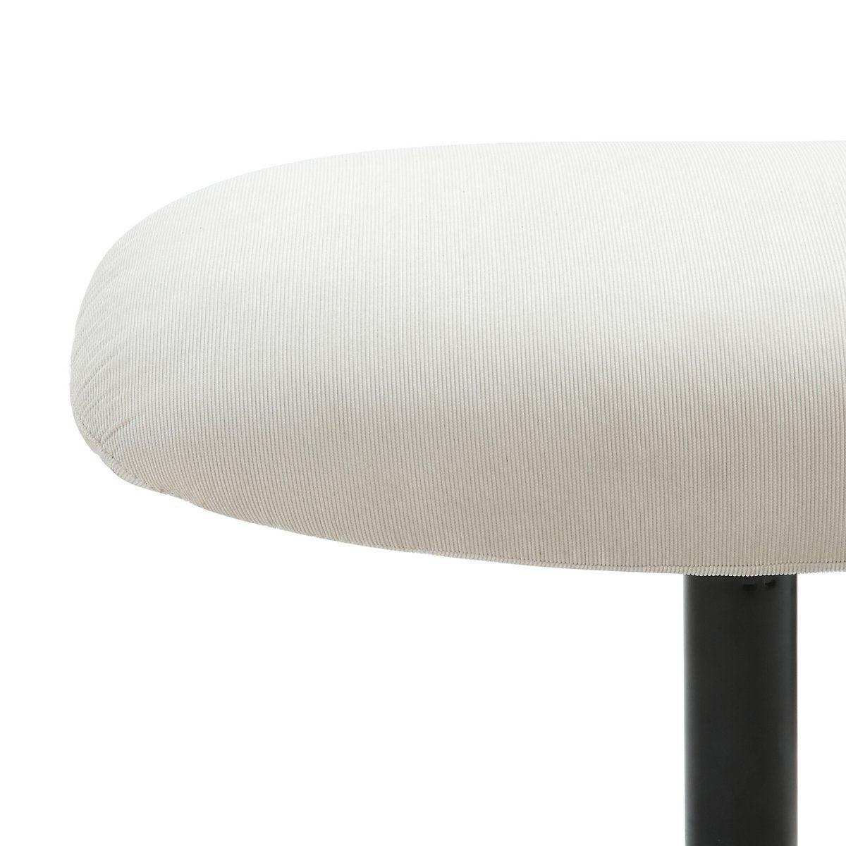 Sessel und Hocker Cordoptik Beige - HomeDesign Knaus