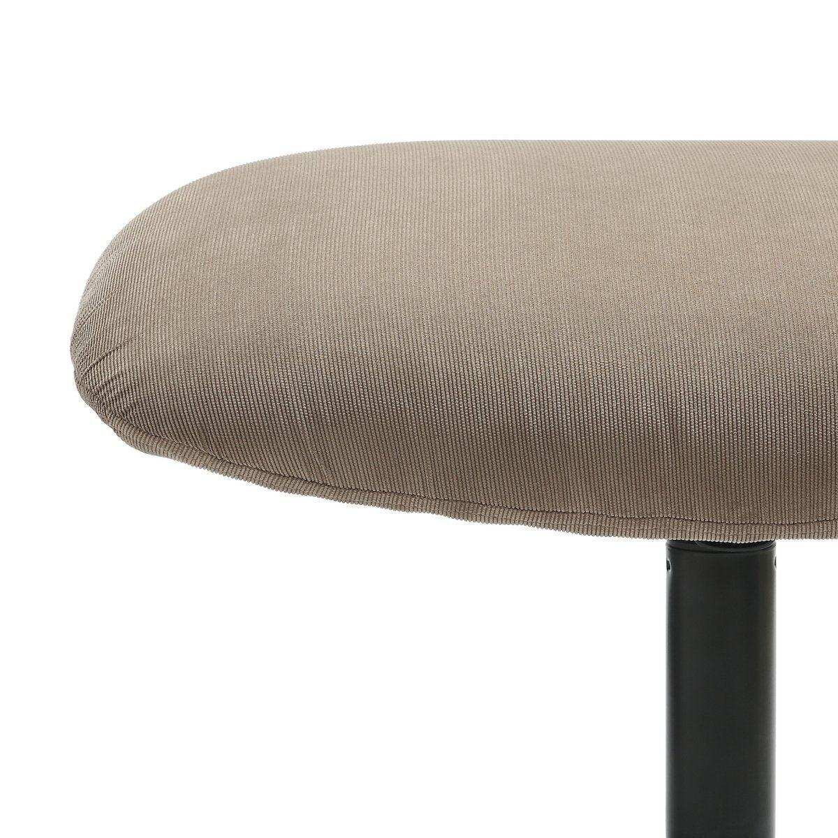 Sessel und Hocker Cordoptik Braun - HomeDesign Knaus