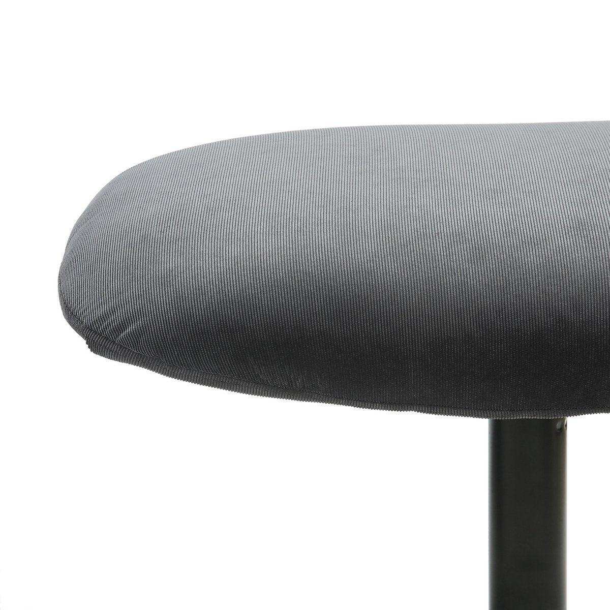 Sessel und Hocker Cordoptik Grau - HomeDesign Knaus