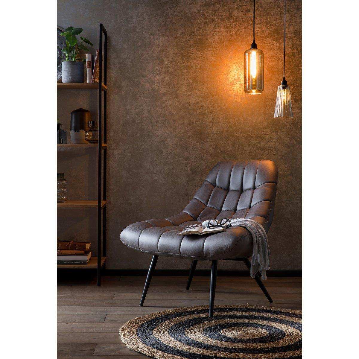 Sessel XXL Kunstleder Dunkelbraun - HomeDesign Knaus