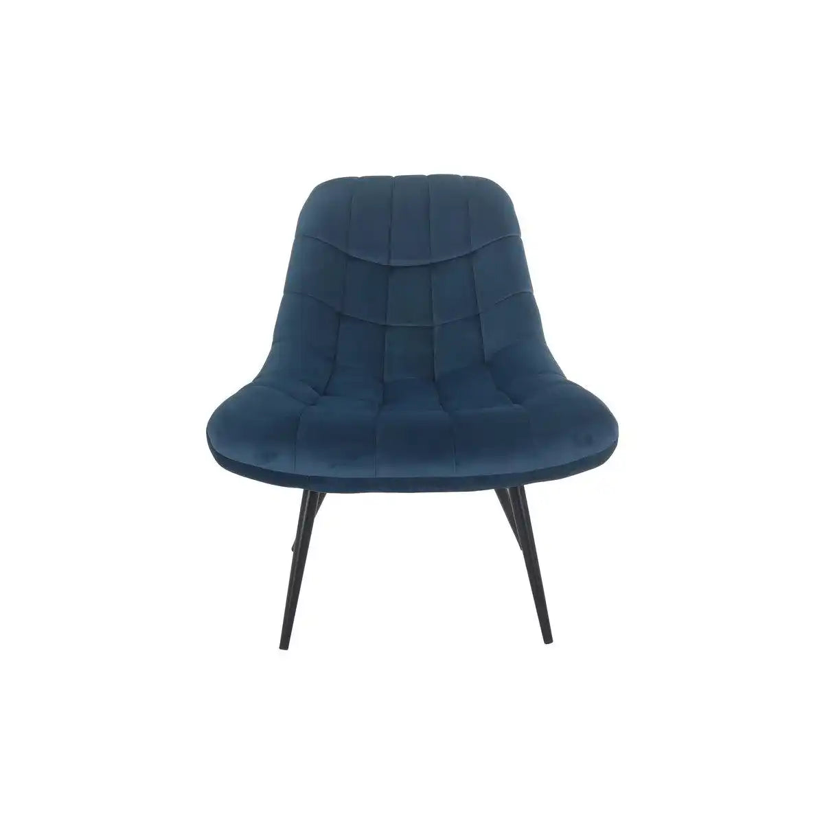 Sessel XXL Samt blau Metall schwarz - HomeDesign Knaus