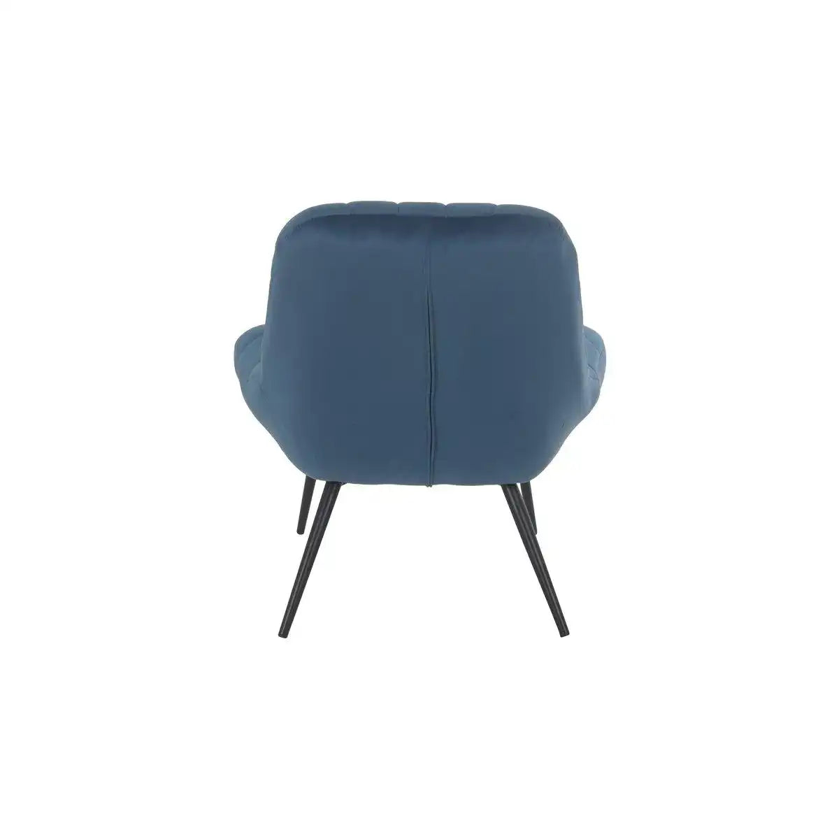 Sessel XXL Samt blau Metall schwarz - HomeDesign Knaus