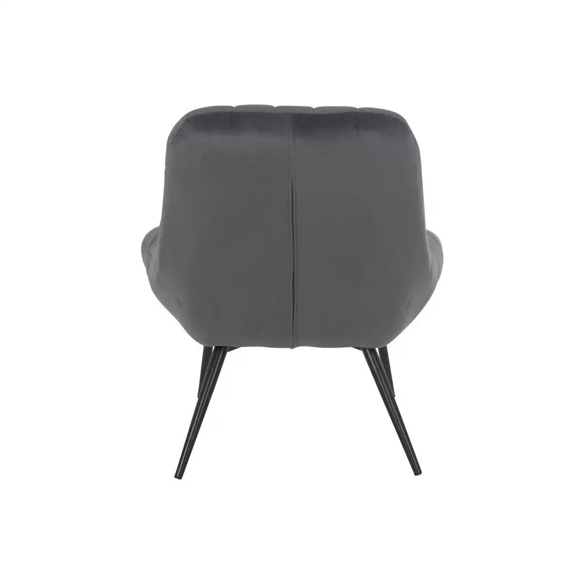 Sessel XXL Samt grau Metall schwarz - HomeDesign Knaus