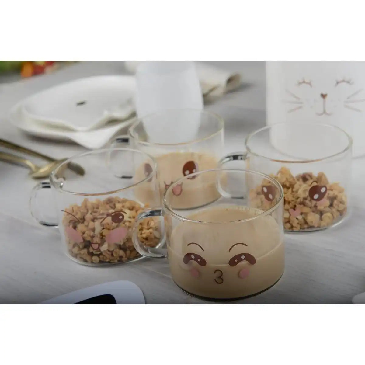 SET 4 DEKORIERTE SCHÜSSEL 500ML - HomeDesign Knaus