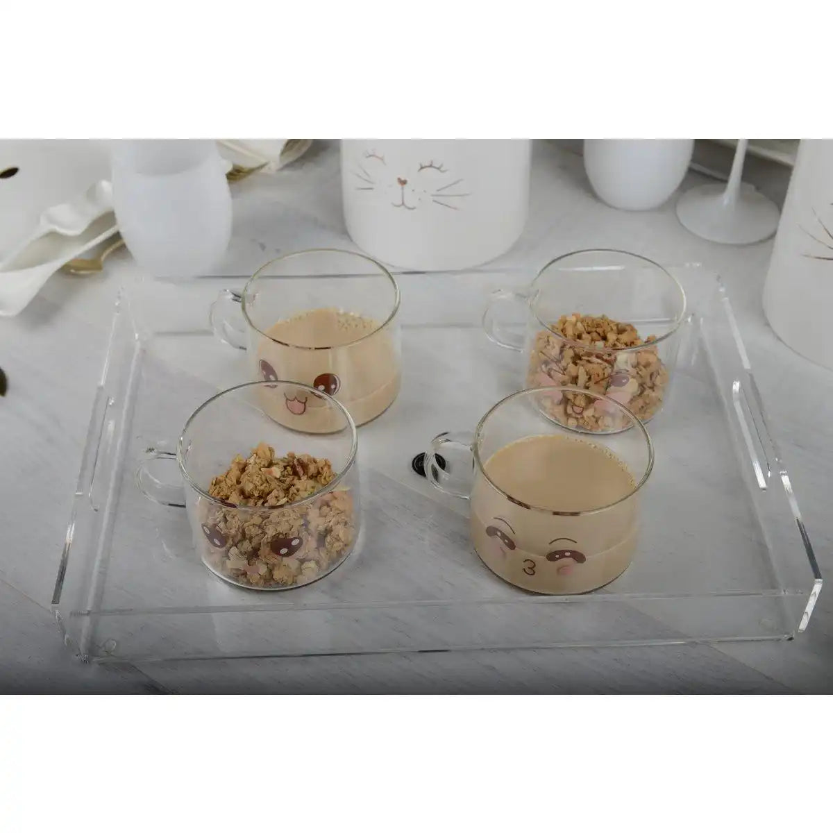 SET 4 DEKORIERTE SCHÜSSEL 500ML - HomeDesign Knaus