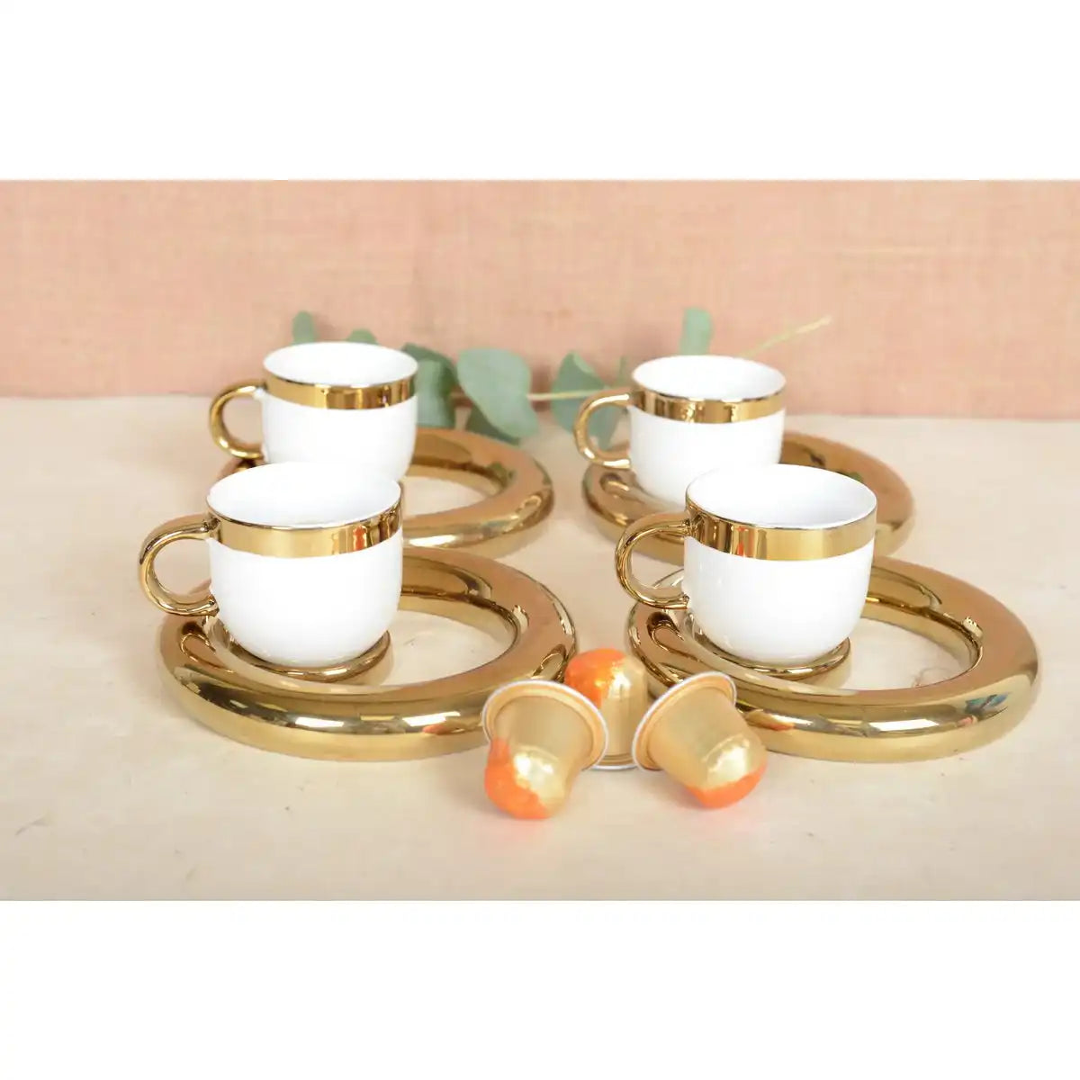 Set von 4 Tassen im Cafe Circle Dore - HomeDesign Knaus