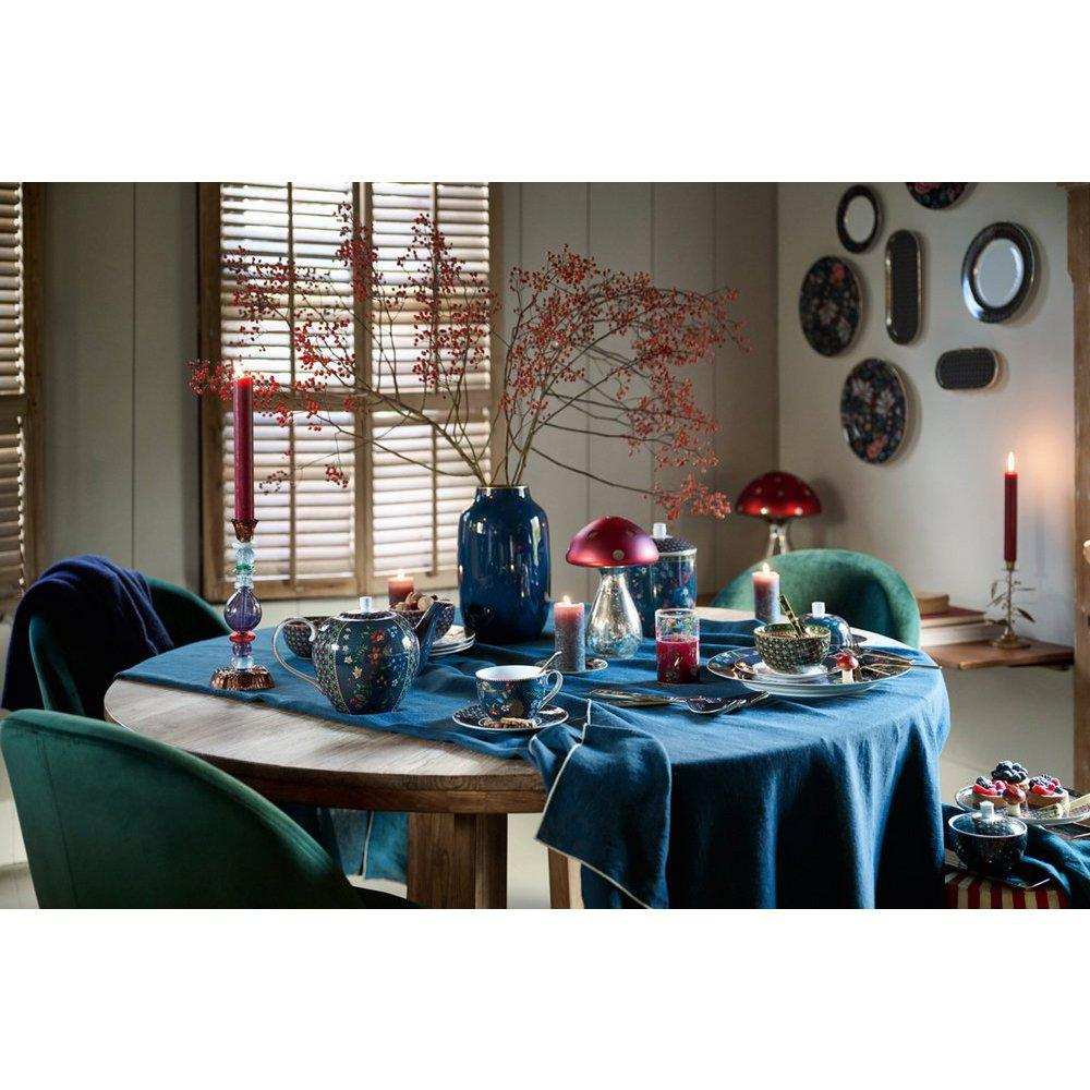 Set/2 Salatbesteck, emailliert, Beerenblau, 25 cm - HomeDesign Knaus