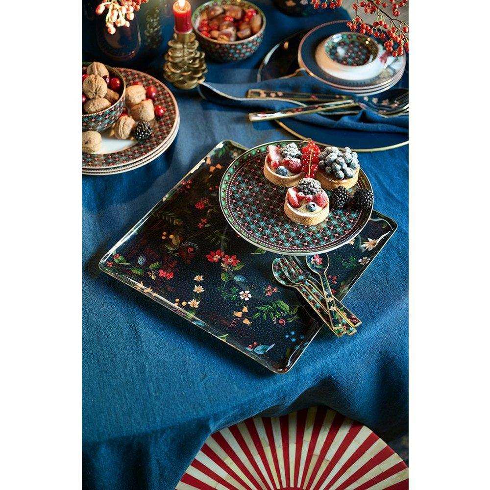 Set/4 Löffel, emailliert, Berry Blues, 14,5 cm - HomeDesign Knaus