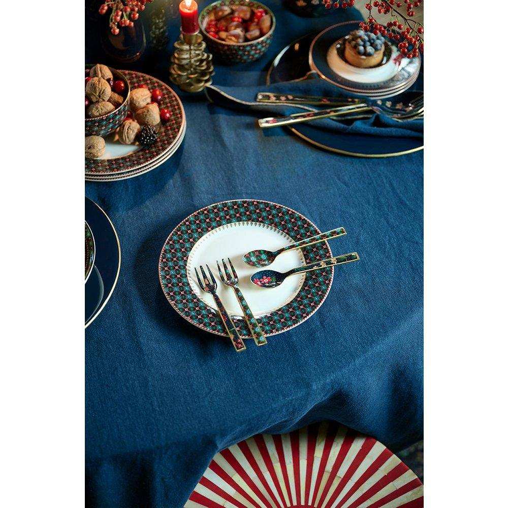 Set/4 Löffel, emailliert, Berry Blues, 14,5 cm - HomeDesign Knaus