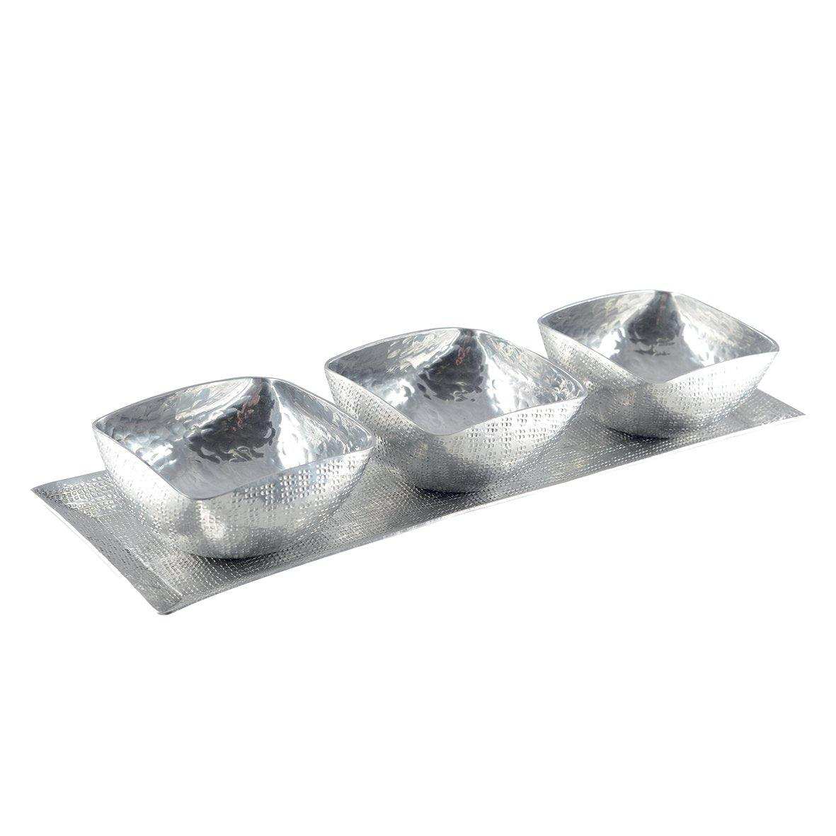 Setzen Sie 3 Tassen auf Aluminiumplatte - HomeDesign Knaus