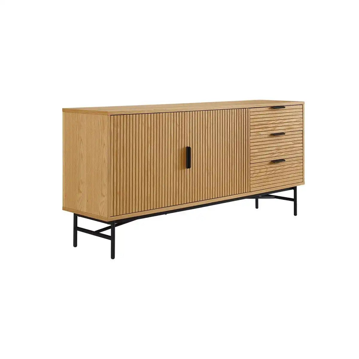 Sideboard 160 cm Eiche Echtholzfurnier - HomeDesign Knaus